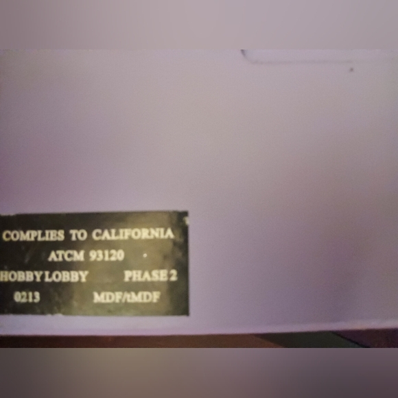 Purple tiger stripe wood picture frame - Picture 3 of 4